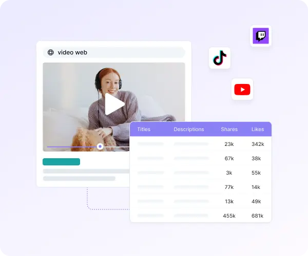 AI video data preview
